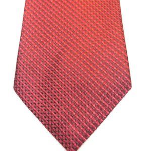 GEOFFREY BEENE MENS TIE 3.5 X 60 RED WITH BURGUNDY NWOT